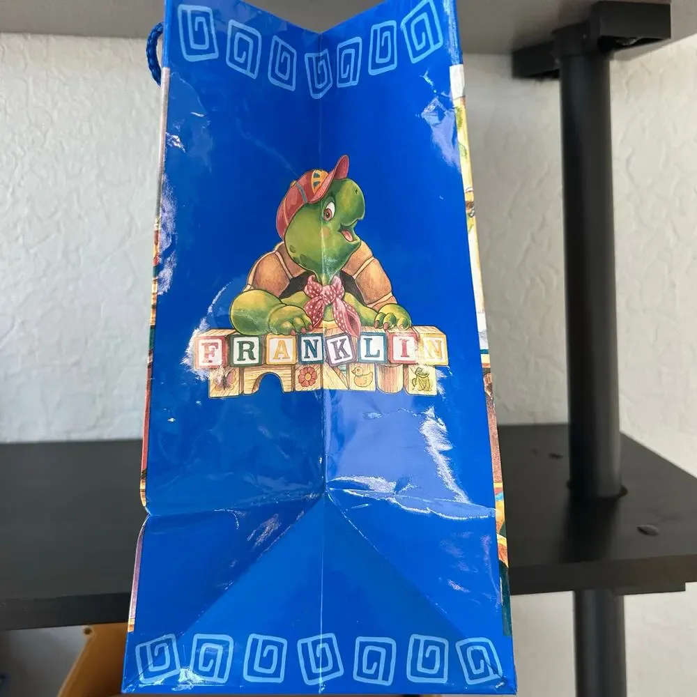 Y2K American Greetings Franklin the Turtle Gift Bag Birthday Nickelodeon